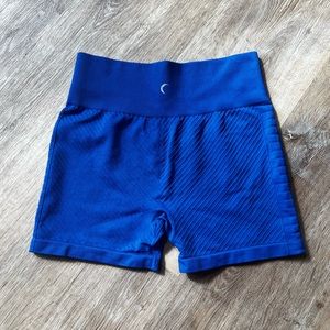 ZYIA Active Seamless Hustle Short in “Cobalt”